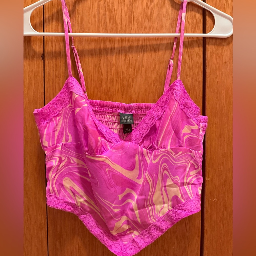 Wild Fable Pink Y2K Crop Top